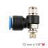Flow Control Swiv. Elbow Pu 12mm X 1/4' M